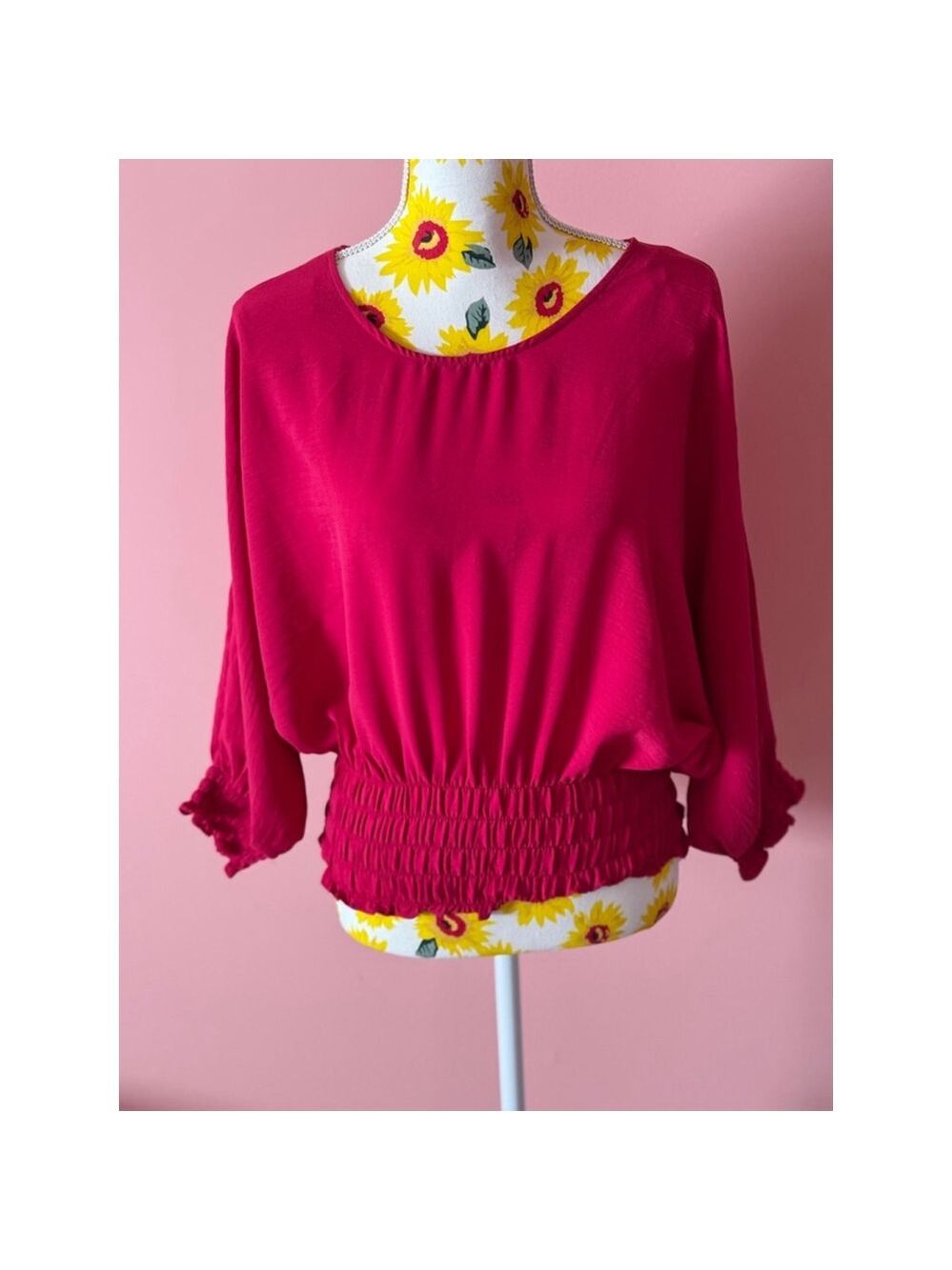 Women's 1.STATE Blouse, Size M, Pink